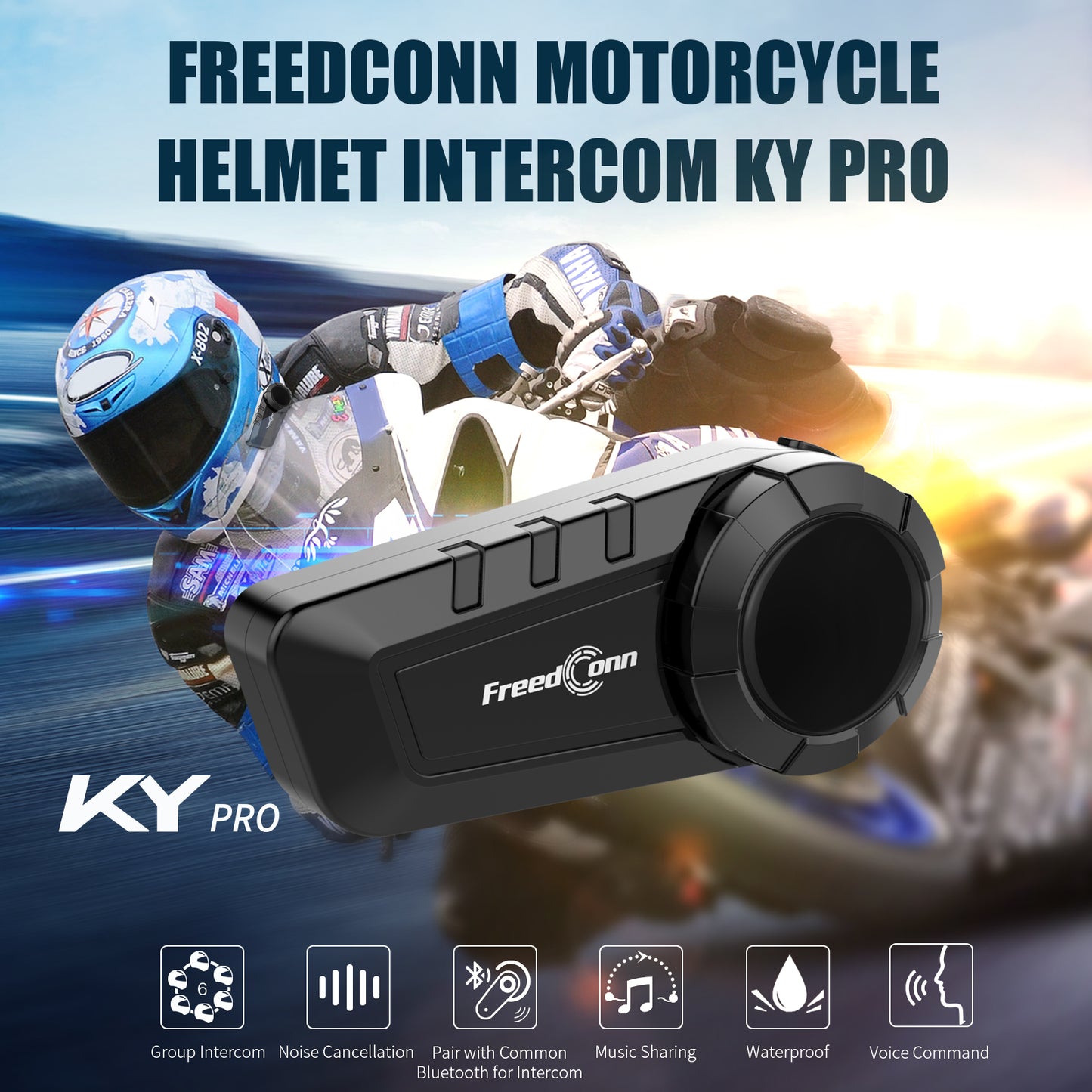 Freedconn KY Pro - Bluetooth Intercom (Universal)