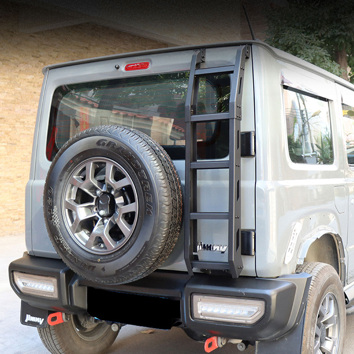 PRICE DROP!!! Aluminium Jimny Rear Door Ladder - Black