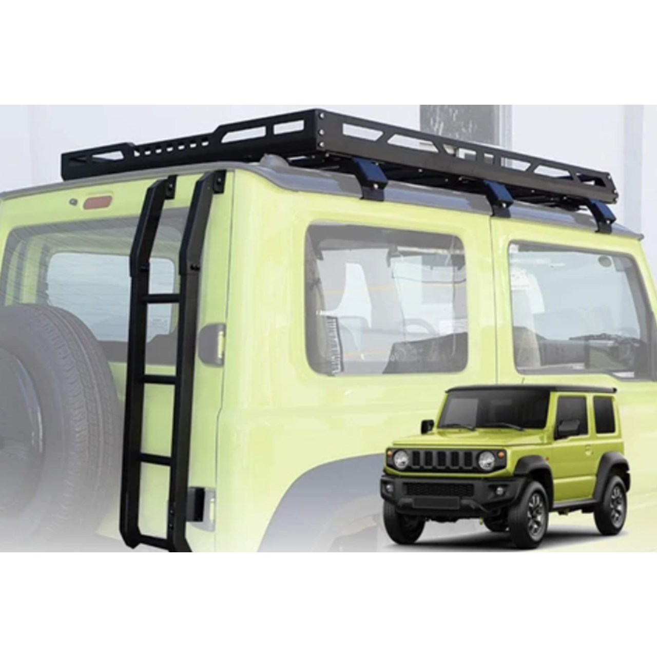 PRICE DROP!!! Aluminium Jimny Roof Rack - 3 door, Black